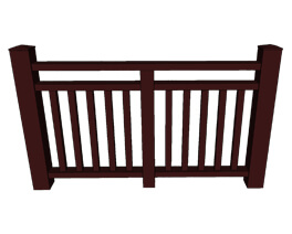 塑木护栏|栈道围栏